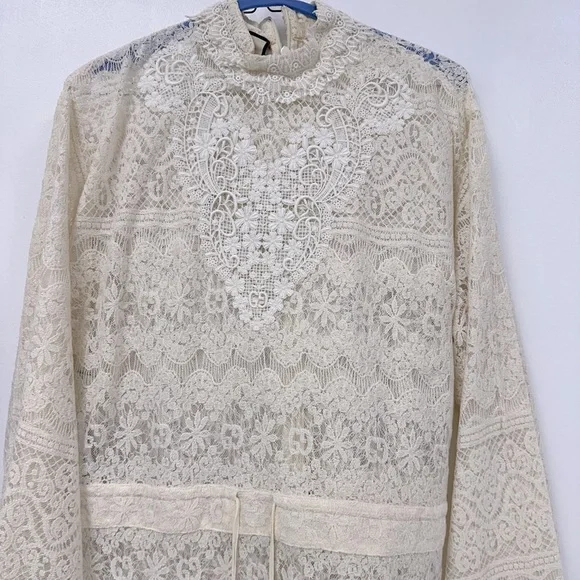 Gucci | Dresses | Gucci Interlocking G Dress Floral White Dress Vintage  Geometric Crochet | Poshmark